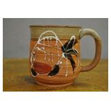 Glazed Fish Stoneware Mug, 4" High Glazed Fish Stoneware Mug, 4" High