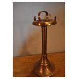 Brass Pedestal Ashtray, Vintage, 23" High Brass Pedestal Ashtray, Vintage, 23" High