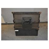 Metal Gun Rack, Vintage, Folk Art, Black Panthers Metal Gun Rack, Vintage, Folk Art, Black Panthers