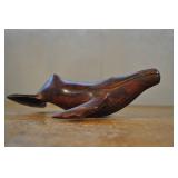 Carved Rosewood Humpback Whale 7 1/2"