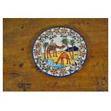 Ceramic Iraq Wall Plate, Desert Camel Scene Ceramic Iraq Wall Plate, Desert Camel Scene