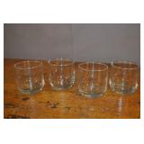 Juice Glasses, Vintage, Set Of 4