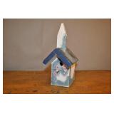 Fence Post House, Hand Painted Fence Post House, Hand Painted