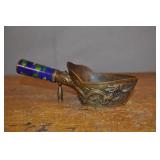 Enamel, Brass And Copper Cloisonné Ladle Enamel, Brass And Copper Cloisonné Ladle