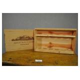Wooden Wine Crate, Chateau St. Jean Sonoma Wooden Wine Crate, Chateau St. Jean Sonoma