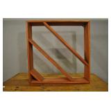 Wooden Wall Shelf, Square / Diamond,