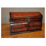 Jewelry Trunk, 15"w X 9 1/2"d X 9"h Jewelry Trunk, 15"w X 9 1/2"d X 9"h