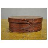 Bentwood Lidded Jewelry Box, Brass Nails, Vtg Bentwood Lidded Jewelry Box, Brass Nails, Vtg