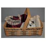 Vintage Baby Dress And Shoes With Basket Vintage Baby Dress And Shoes With Basket