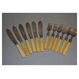 Flatware Set, Antique, Victorian Silverplated Flatware Set, Antique, Victorian Silverplated