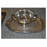 Berry Strainer & Stainless Serving Platter Berry Strainer & Stainless Serving Platter