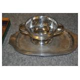 Berry Strainer & Stainless Serving Platter