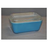 Pyrex Mini Loaf Pan, Blue Milk Glass,