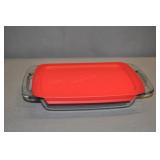 Pyrex Casserole Pan With Lid, 2 Qt, 7" X 11"