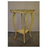 Vintage Side Table With Saber Legs Square Top Vintage Side Table With Saber Legs Square Top