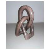 Infinity Art Sculpture, Resin, 6" High