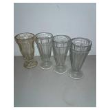 Vintage Sundae-malt Glasses Assorted 4 Vintage Sundae-malt Glasses Assorted 4