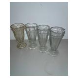 Vintage Sundae-malt Glasses Assorted  4