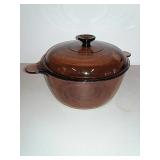 Corning Dutch Oven Brown Glass 4.5l With Lid