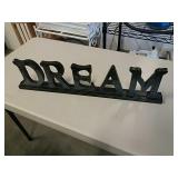 Wooden Wall Sign " Dream ", Decorative, 27" Wooden Wall Sign " Dream ", Decorative, 27"