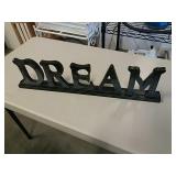 Wooden Wall Sign " Dream ", Decorative, 27"