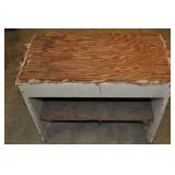 Vintage White Bench 21 1/2" X 11 1/2" X 17" Vintage White Bench 21 1/2" X 11 1/2" X 17"