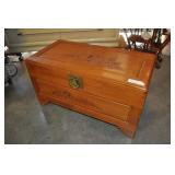 Solid Wood Chest, Hand Carved Panels Solid Wood Chest, Hand Carved Panels