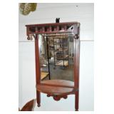 Shaving Mirror, Antique, Wood Shaving Mirror, Antique, Wood