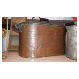 Early Copper Boiler Wash Tub, Atlantic Early Copper Boiler Wash Tub, Atlantic
