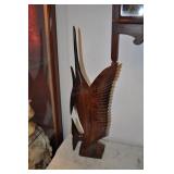 Carved Swordfish 21x6" Carved Swordfish 21x6"