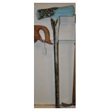 Hand Painted Vintage Axe, True Temper Hand Painted Vintage Axe, True Temper