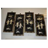 Chinoiserie Panels Of Asian Ladies,