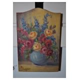 Original Oil Painting On Board, Bouquet Still Life