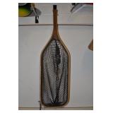 Wood Frame Fishing Net, Rectangle 27" L Wood Frame Fishing Net, Rectangle 27" L