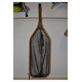 Wood Frame Fishing Net, Rectangle 27" L