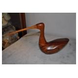 Carved Wood Bird Statue, 6.5" High Carved Wood Bird Statue, 6.5" High