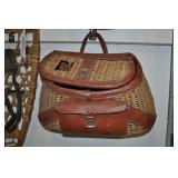 Fishing Creel Basket, Tightly Woven Willow Fishing Creel Basket, Tightly Woven Willow