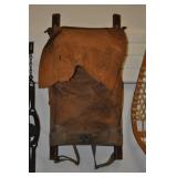 Back Pack, Vintage, Canvas And Wood Back Pack, Vintage, Canvas And Wood