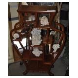 Vintage Burr Wood Display Stand