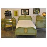 Vintage American Painted Cottage Bedroom Suite***