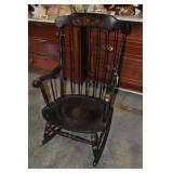 Early American Parlor Rocker. Extremely Handsome Early American Parlor Rocker. Extremely Handsome