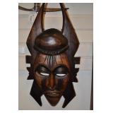 Carved Wood Mask, 23" Carved Wood Mask, 23"