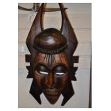 Carved Wood Mask, 23"