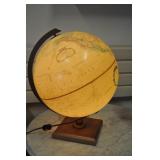 Lighted Globe, 12", Dtd 1970-76