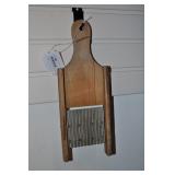 Vintage Wooden Slicer, Crinkle Cut 14"