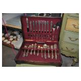 Silverplate Flatware Set, Vintage Silverplate Flatware Set, Vintage