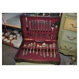 Silverplate Flatware Set, Vintage