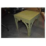 Vintage Green Plastic Side Table Vintage Green Plastic Side Table