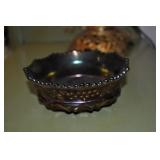 Purple Carnival Glass Berry Bowl 5" Imperial