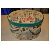 Oval Sewing Box With Contents